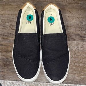 Black Slip-On Sneakers